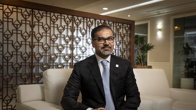 Adnan Anwar, chief executive of the National Bank of Fujairah, has worked at the lender for 20 years. Antonie Robertson / The National