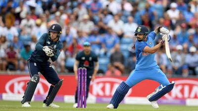 India captain Virat Kohli, right, will not be taking part in the Asia Cup. Getty Images