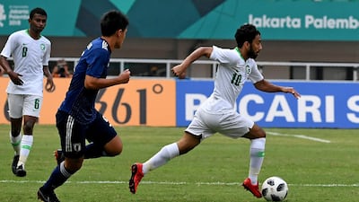Saudi Arabia's Ayman Al Khulaif in action at the Asian Games in Jakarta last summer. AFP