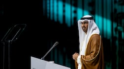 Dr Sultan Al Jaber, UAE Minister of Industry and Advanced Technology Group, managing director and group chief executive of Adnoc and executive chairman of XRG. Mohamed Al Hammadi / UAE Presidential Court