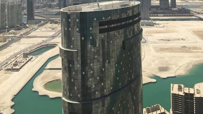 One onlooking construction worker said that the fire had started at about 10.30am on Tuesday. Courtesy Hala Khalaf