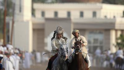 Riders set off at a gallop. Getty