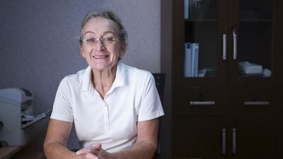 Abu Dhabi, United Arab Emirates. September 23, 2014///Jasmine Sneyd, Parent-Education, Clinical Resource Nurse, and one of the first Midwives of Chorniche Hospital. Abu Dhabi, United Arab Emirates. Mona Al-Marzooqi/ The National Reporter: Jen Bell Section: National Corniche hospital