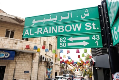Rainbow Street in Amman is known for its artsy and cafe scene. Getty Images