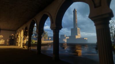 Al-Nuri Mosque's leaning minaret was one of its most recognisable features. Al-Ghad Radio