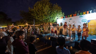 The Ukrainian community in Abu Dhabi celebrated Christmas with a festive event at Umm Al Emarat Park. It is the third wartime Christmas for Ukraine following Russia’s invasion in 2022. All photos: Ahmed Ramzan for The National