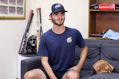 Ollie Duthie hopes to inspire youngsters in UAE to pick up baseball. Chris Whiteoak / The National
