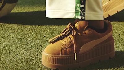 Track pants, Dh820, from the latest Fenty Puma by Rihanna collection now at Namshi.com