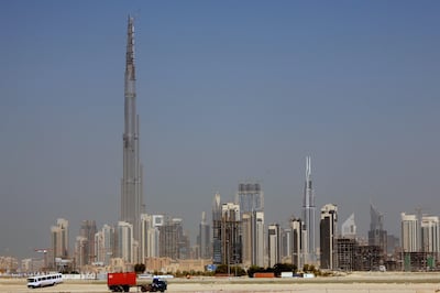 Burj Khalifa under construction in November 2008. Randi Sokoloff / The National