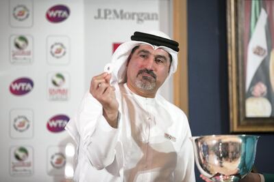 Dubai Duty Free Tennis Championships tournament director, Salah Tahlak, said he would welcome dealing with one governing body in tennis. Reem Mohammed/The National
