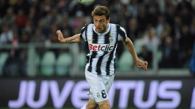 Marchisio scores the opening goal during the Serie A match against US Lecce in Turin on May 2, 2012. Getty Images