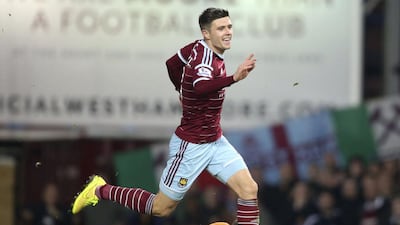 West Ham United’s Aaron Cresswell runs past Newcastle United’s goalkeeper Rob Elliot as he scores a goal during their English Premier League soccer match at Upton Park in London November 29, 2014. REUTERS/Paul Hackett