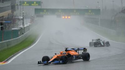McLaren's Daniel Ricciardo out on the track. Getty