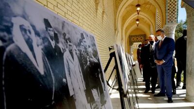 Iraq's Prime Minister Mustafa Al Kadhimi at Royal Baghdad cemetery. Courtesy Iraqi Prime Minister Media Office