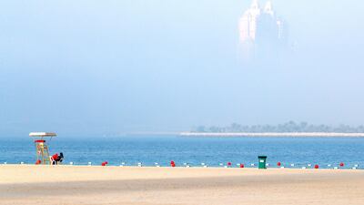 A day on the beach may well be on cards for the residents of Abu Dhabi on Sunday. Victor Besa/The National