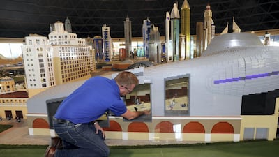 Ski Dubai has a presence within Miniland at Legoland Dubai. Chris Whiteoak / The National