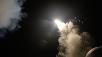 The United States military launched tomahawk cruise missiles against Al Shayrat military airfield near Homs. Seaman Ford WIlliams / EPA