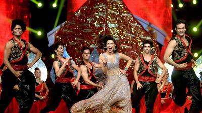 Priyanka Chopra performs. Ravindranath K / The National
