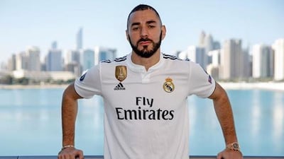 Karim Benzema in Abu Dhabi. Courtesy karimbenzema / Instagram