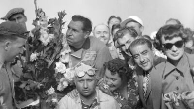 Juan Manuel Fangio, 1954-57: Fangio had been the 1951 champion in an Alfa Romeo before Ascari interrupted his reign. He lifted his second title in 1954, dominating the field as he made history by winning races for two teams – Maserati and Mercedes – and he remains F1’s only champion to have won a title driving for more than one manufacturer in a year. He clinched the second of his four consecutive titles driving for Mercedes in 1955, winning four races, won narrowly in 1956 with Ferrari, and with Maserati the following year.