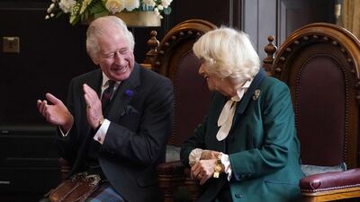 The king and queen consort formally mark the conferral of city status on Dunfermline in Scotland. AFP