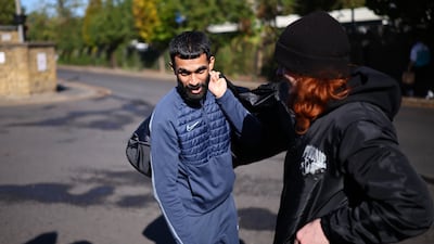 A released prisoner leaves HMP Wandsworth prison in south London. EPA / TOLGA AKMEN
