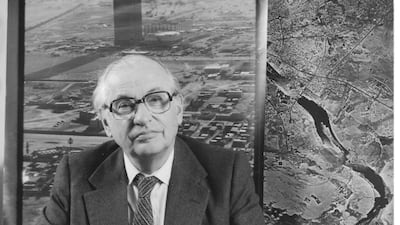 British architect John Harris was behind the World Trade Centre and also devised the first town plan for Dubai. Photo: John R Harris Library