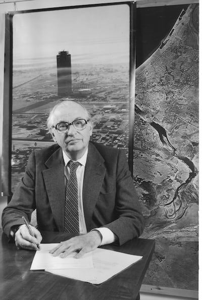 British architect John Harris designed the Dubai World Trade Centre. Photo: John R Harris Library