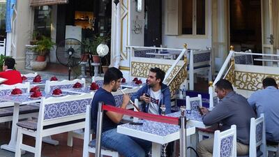 Shisha smokers outside the Derwish Turkish restaurant on Bussorah Street in the Arab Street-Kampong Glam precinct of Singapore’s famed Muslim quarter on July 29, 2016. Courtesy Lee Yong Wei