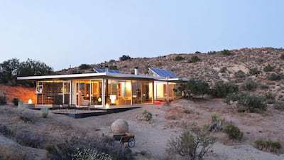 8. The Off-grid ItHouse in California's Yucca Vallery is an ideal digital detox holiday home (it has no Wi-Fi, but there are bunnies that scamper at dusk), and is constructed from glass to make the most of the desert views.