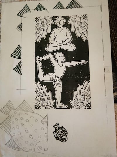 Sketch of design by Orijit Sen