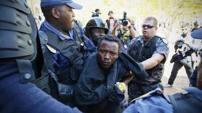 A reader says student protests in South Africa are not all peaceful. Nic Bothma / EPA