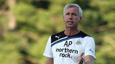 Newcastle United manager Alan Pardew