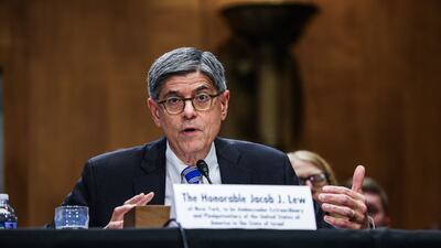 Jack Lew, former US treasury secretary and nominee for ambassador to Israel, during a Senate Foreign Relations Committee nomination hearing. Bloomberg