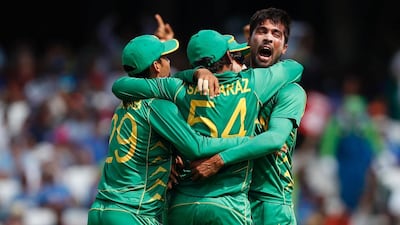 Mohammed Amir's opening spell dented India's hopes of winning a third Champions Trophy at The Oval, London, on Sunday. Adrian Dennis / AFP