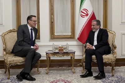 Mathias Otterstedt with Iran’s Foreign Minister, Abbas Araghchi, in 2025. Photo: Ministry of Foreign Affairs of the Islamic Republic of Iran