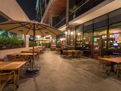 Belgian Cafe on Yas Island. Courtesy Belgian Cafe