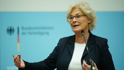 Defence Minister Christine Lambrecht is due to step down, according to German media reports. EPA