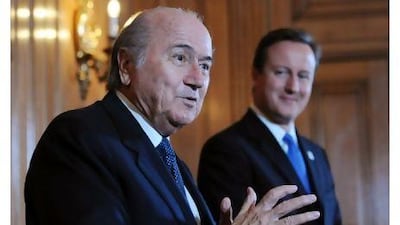 The Fifa president Sepp Blatter acknowledged England's ability to host the 2018 World Cup during a joint press conference in London last month with the British prime minister David Cameron.