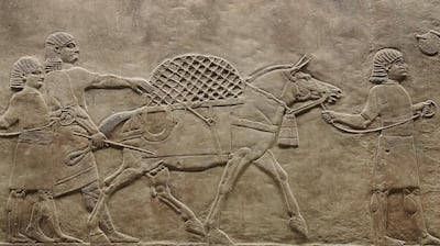 Assyrian artists were masters of naturalism. A relief from 645–640 BCE. Courtesy the British Museum