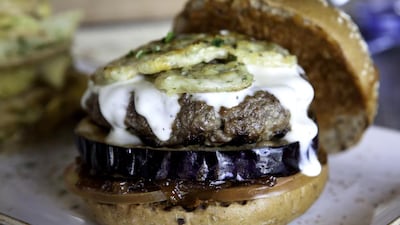 The Mousaka Hamburger at Eat Greek restaurant. Jaime Puebla / The National