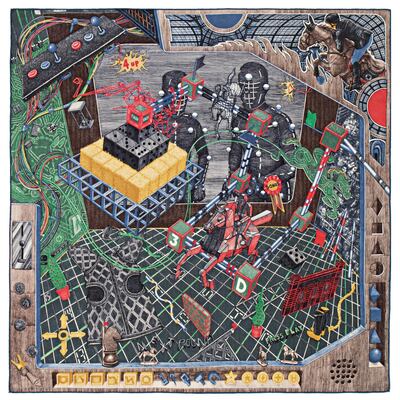 A scarf by Vicente Sahuc. Courtesy Hermes