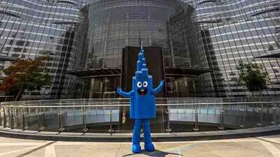 Mr Burj, the new official mascot of At The Top, Burj Khalifa Sky and At The Top, Burj Khalifa, the two popular observation deck experiences in the tower. Courtesy Emaar Properties