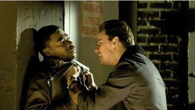 Tracy Morgan, left, and Channing Tatum in The Son of No One.