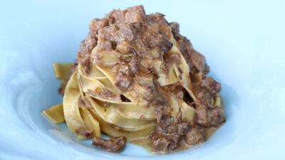 Tagliatelle at Torno Subito. Chris Whiteoak / The National