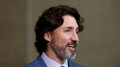 FILE PHOTO: Canada's Prime Minister Justin Trudeau delivers a commencement speech during a ceremony with post-secondary graduates in Ottawa, Ontario, Canada June 10, 2020. REUTERS/Blair Gable/File Photo