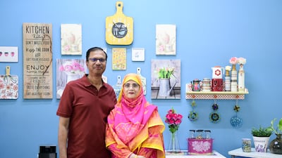 Siddiqa and her husband Akhtar Alam work on projects together, as a way of bonding