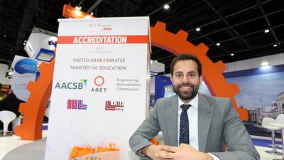 Saleh Yammout, vice president for admissions, finance, and administration at Rochester Institute of Technology, believes the prospect of permanent residency will boost student recruitment. Chris Whiteoak / The National