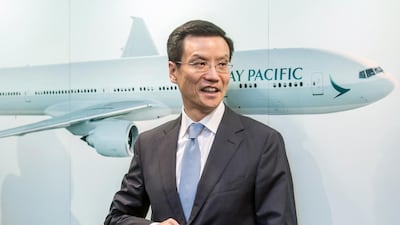 Ivan Chu, the chief executive of Cathay Pacific, has pledged to slash the cost of middle and senior management roles at its head office by 30 per cent, admitting the firm needed a “simplified” head office structure that would “inevitably” lead to job losses. Paul Yeung / Bloomberg