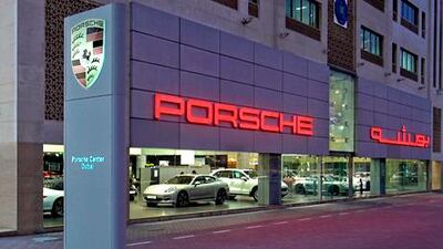 Porsche Centre Dubai where deliveries in August have reached a global high. Jorge Ferrari /Porsche